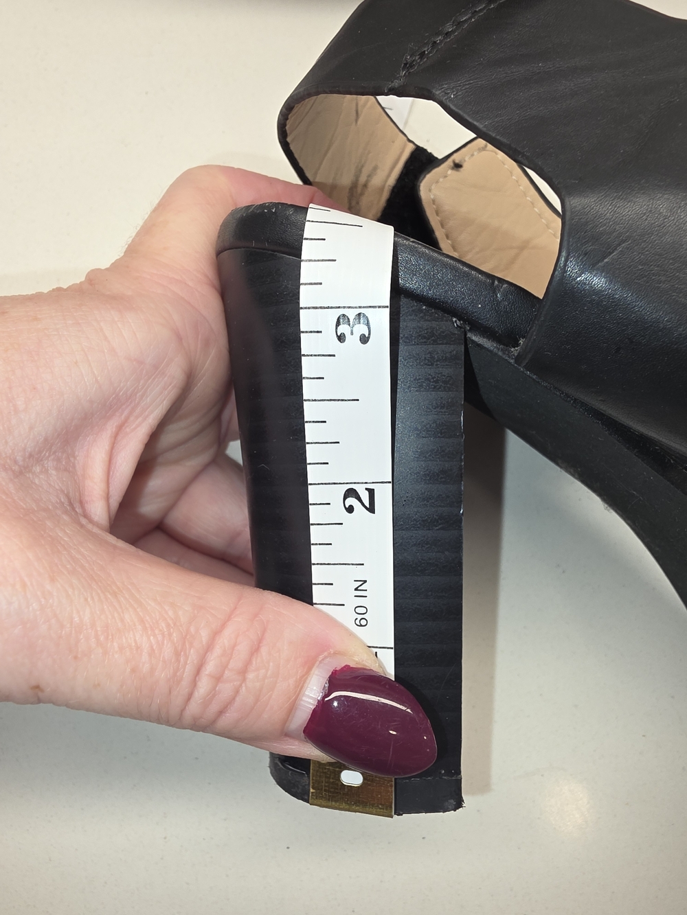miami Black Strappy Block Heel Sandals - Picture 7 of 9